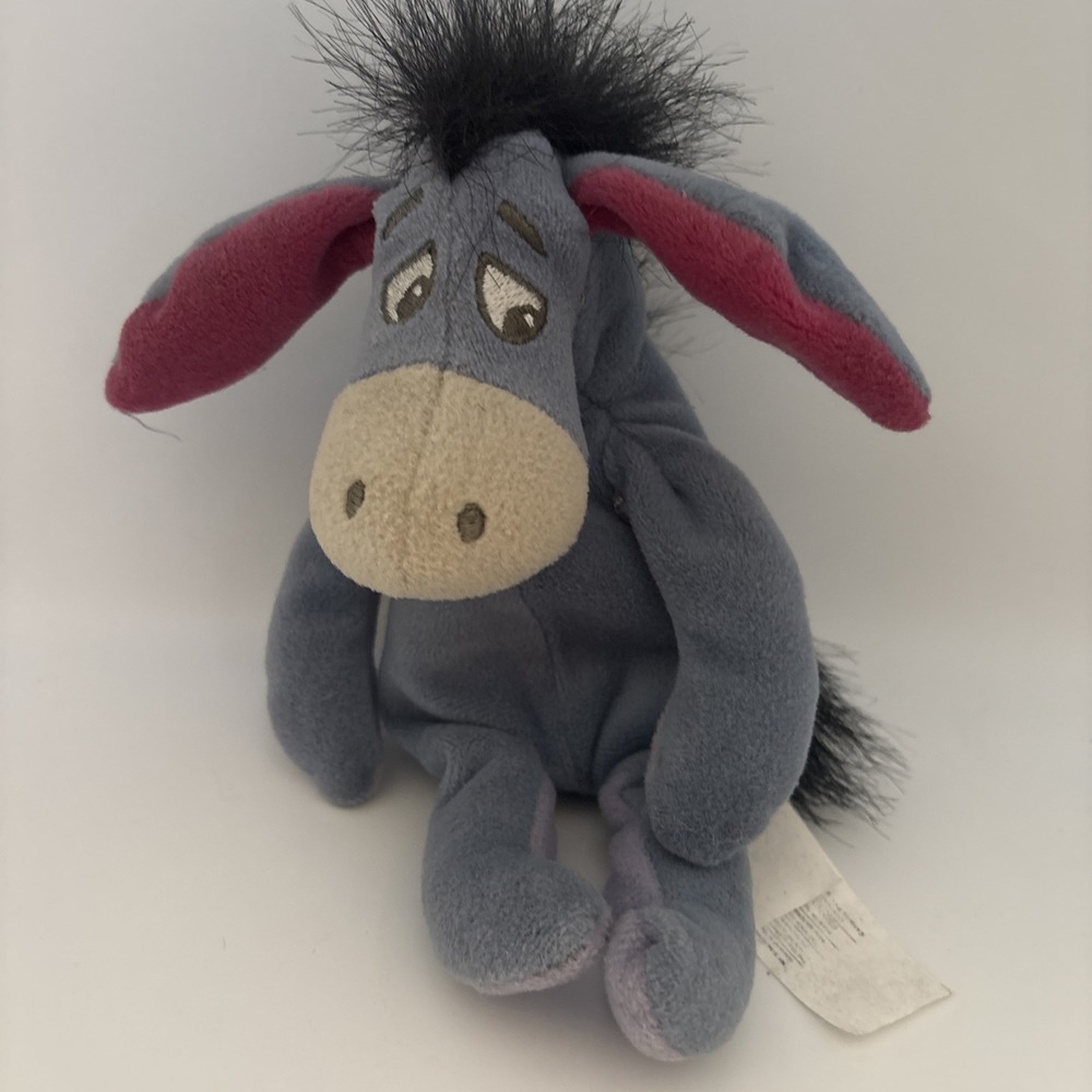 The Walt Disney Company Eeyore Beanie Baby Plush Toy 8" Inch